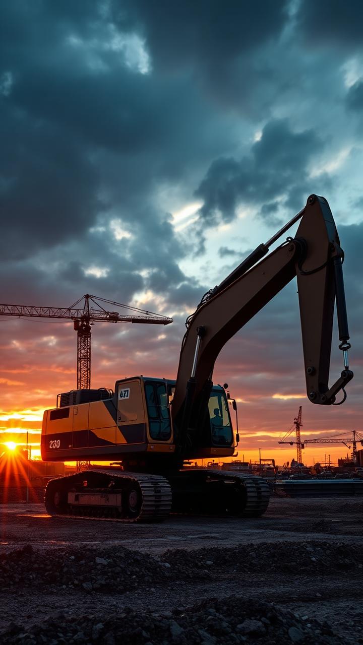 Utilaj de construcții prezentat într-un feed video vertical WoxEquip